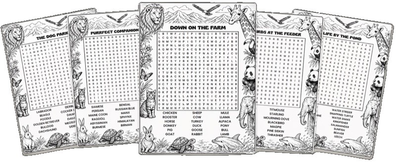Animal Kingdom Word Searches preview