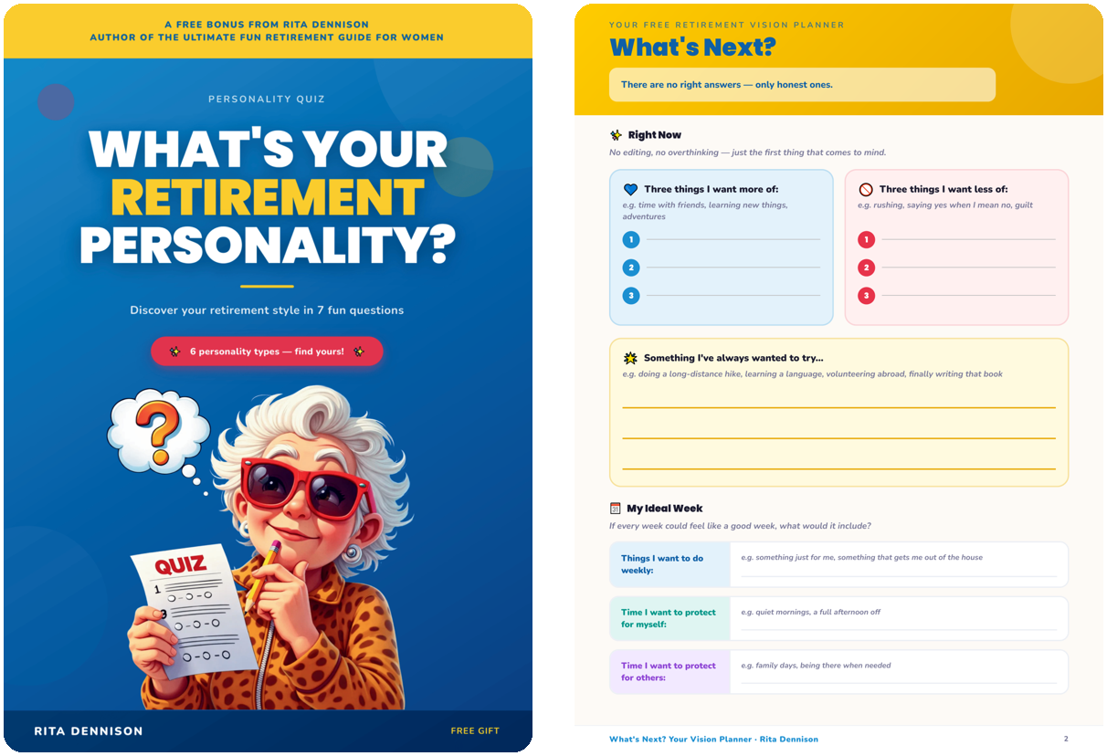 Retirement Quiz and Vision Planner for Women preview